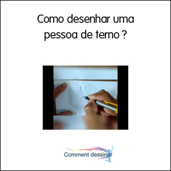 Como desenhar uma pessoa de terno